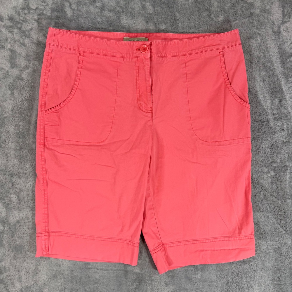 Tommy Bahama Chino Shorts Size 12 Coral Pink Bermuda Shorts